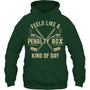 ForestGreenHoodieFeelsLikeAPenaltyBoxKindOfDayGiftForIceHockeyFanIceHockeyPlayer