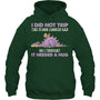 ForestGreenHoodieIDidNotTripTheFloorLookedSadSoIThoughtItDragonGiftForDragonLovers