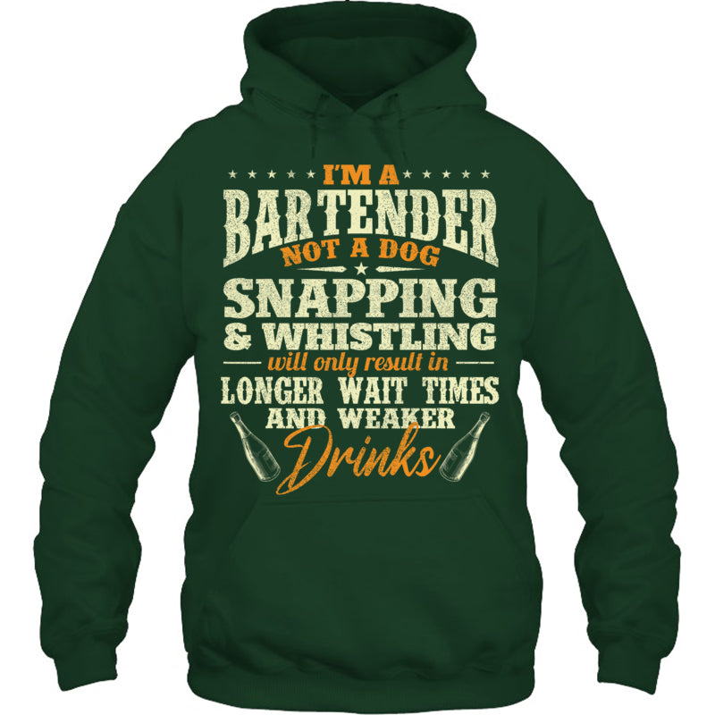 ForestGreenHoodieI_mABartenderNotADogGiftForBartender