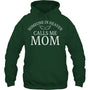 ForestGreenHoodieSomeoneInHeavenCallsMeMomAngelWingsHeavenMemorialGift