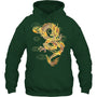ForestGreenHoodieTraditionalChineseDragonSymbolOfPowerAndStrengthGiftForDragonLovers