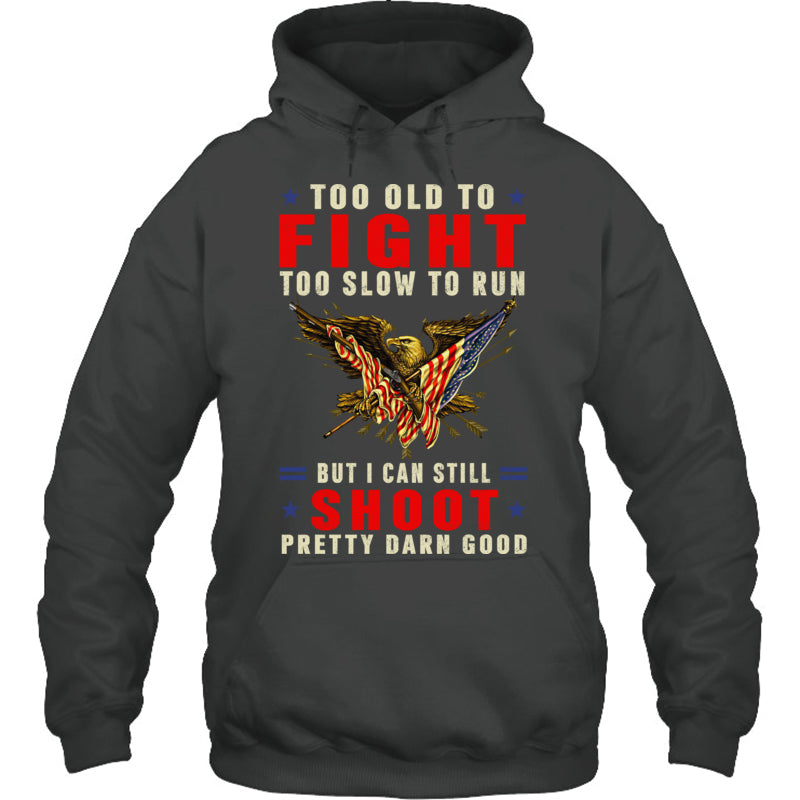 HeatherDarkGreyHoodieTooOldToFightTooSlowToRunGiftForVeteran