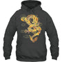 HeatherDarkGreyHoodieTraditionalChineseDragonSymbolOfPowerAndStrengthGiftForDragonLovers