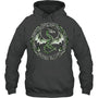 HeatherDarkGreyHoodieTribalIrishGreenCelticKnotFantasyCelticDragonGiftForDragonLovers