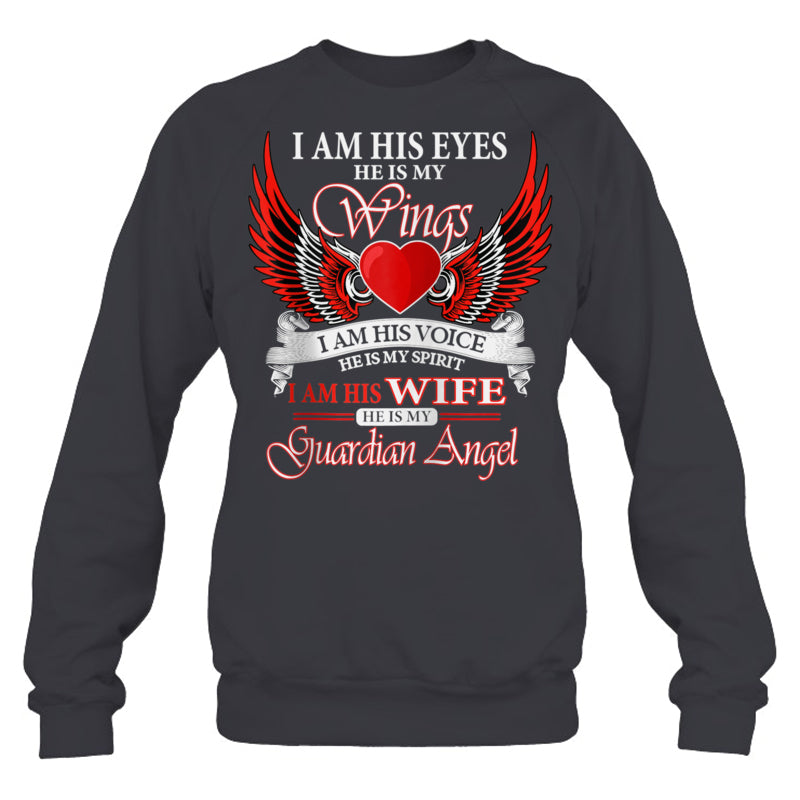 HeatherDarkGreySweatshirtIAmHisWifeHeIsMyWingsMyGuardianAngelHeaven