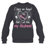 HeatherDarkGreySweatshirtIHaveAnAngelInHeavenAndICallHimMyHusbandMemorialHeaven