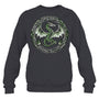 HeatherDarkGreySweatshirtTribalIrishGreenCelticKnotFantasyCelticDragonGiftForDragonLovers