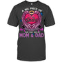 HeatherDarkGreyTshirtABigPieceOfMyHeartLivesInHeavenTheyAreMomAndDadHeaven