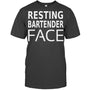 HeatherDarkGreyTshirtFunnyBartendingRestingBartenderFaceGiftsForMenWomenBartenderTShirt