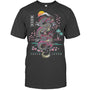 HeatherDarkGreyTshirtJapaneseTokyoDragonAsianInspiredRetro80sStyleGiftForDragonLovers