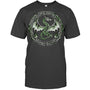 HeatherDarkGreyTshirtTribalIrishGreenCelticKnotFantasyCelticDragonGiftForDragonLovers