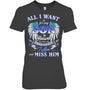 HeatherDarkGreyWomanTshirtAllIWantIsForMySonInHeaven