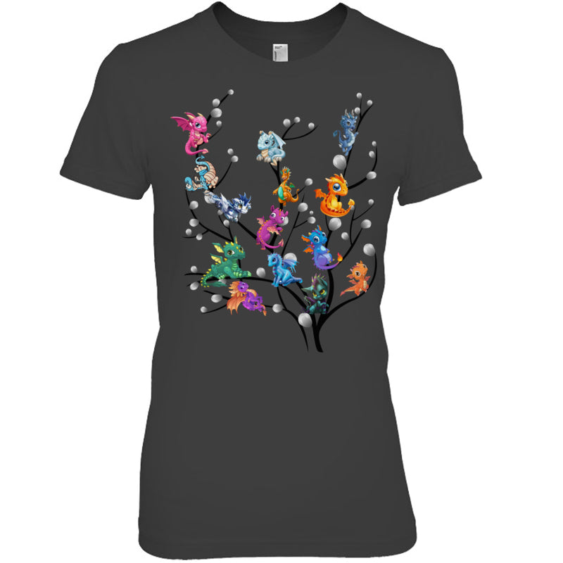 HeatherDarkGreyWomanTshirtDragonTreeGiftForDragonLovers