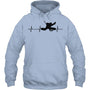 LightBlueHoodieIceHockeyHeartbeatGoalieGiftForIceHockeyFanIceHockeyPlayer