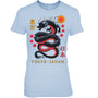 LightBlueWomanTshirtJapaneseDragonTokyoJapan80sAsianMythicalAnimeTattooGiftForDragonLovers