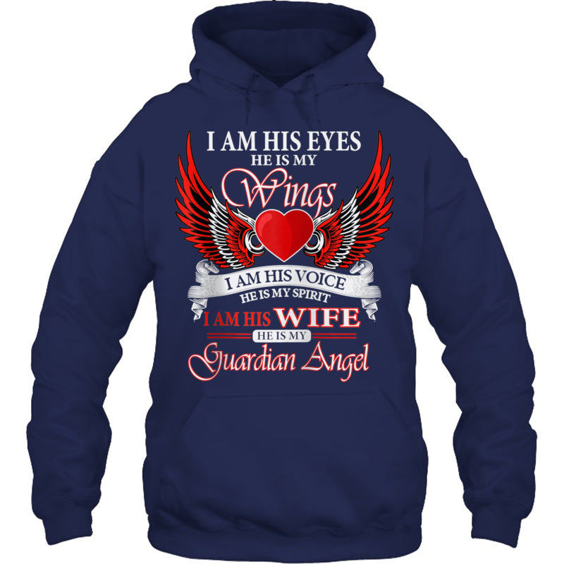 NavyHoodieIAmHisWifeHeIsMyWingsMyGuardianAngelHeaven