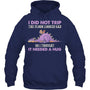 NavyHoodieIDidNotTripTheFloorLookedSadSoIThoughtItDragonGiftForDragonLovers