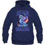 NavyHoodieJustAGirlWhoLovesDragonsWomenGirlBlueDragonGiftForDragonLovers