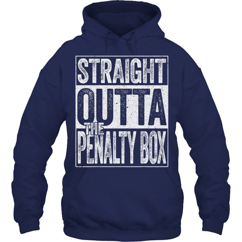 NavyHoodieStraightOuttaThePenaltyBoxGiftForIceHockeyFanIceHockeyPlayerV3