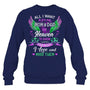 NavySweatshirtAllIWantMomAndDadMyAngelsInHeavenILoveAndMissThemHeaven