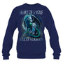 NavySweatshirtHeartOfWolfSoulOfADragonDragonWolfWarriorWolfGiftForDragonLovers