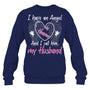 NavySweatshirtIHaveAnAngelInHeavenAndICallHimMyHusbandMemorialHeaven