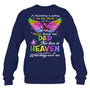 NavySweatshirtInRaindropLandingMemoryOfDadAngelKnowHeavenBeautifulPlaceMemoriesHeaven
