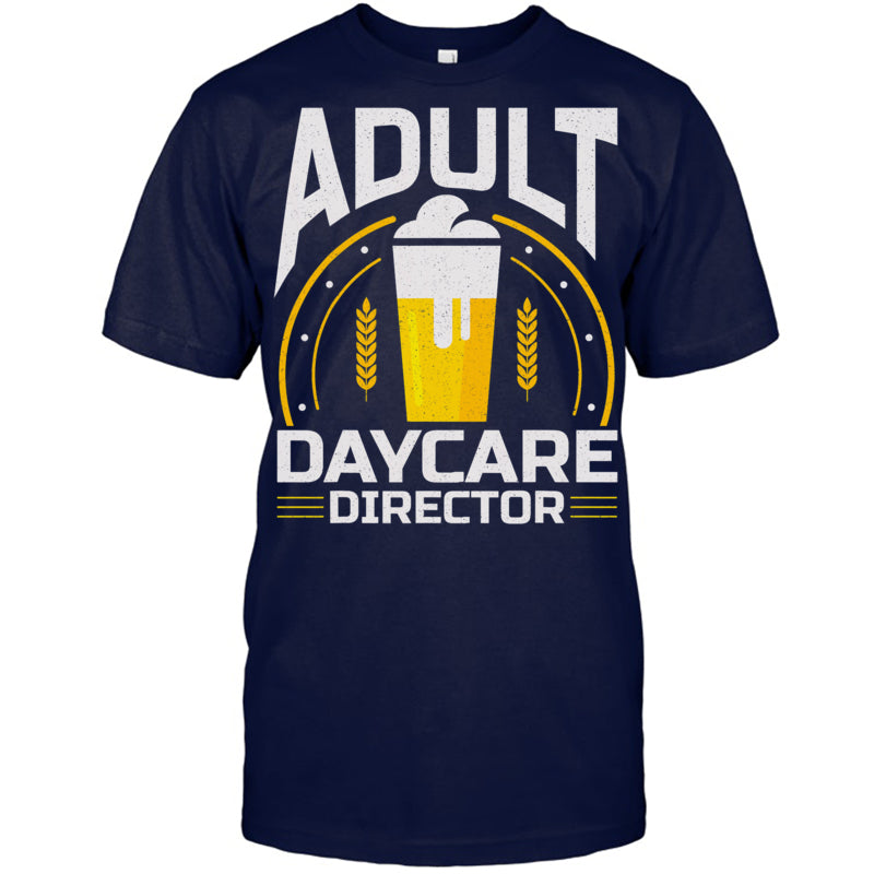 NavyTshirtAdultDaycareDirectorGiftForBartender