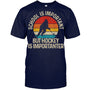 NavyTshirtSchoolIsImportantButHockeyIsImportanterGiftForIceHockeyFanIceHockeyPlayer
