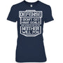 NavyWomanTshirtDefenseIDon_tGetManyGoalsGiftForIceHockeyFanIceHockeyPlayer