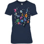 NavyWomanTshirtDragonTreeGiftForDragonLovers