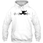 WhiteHoodieIceHockeyHeartbeatGoalieGiftForIceHockeyFanIceHockeyPlayer
